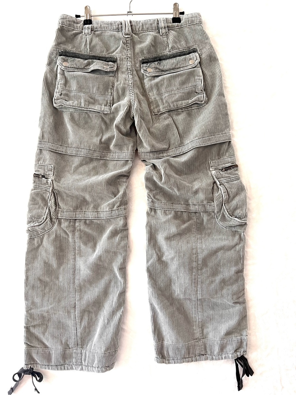 Free People Last Time Stacked Cargo Corduroy Baggy Pants size 6 - Picture 3 of 10